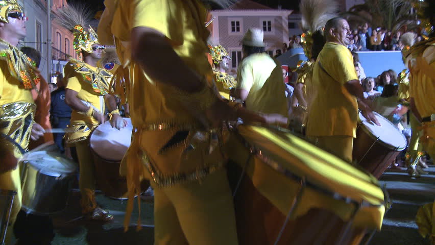 SESIMBRA, PORTUGAL - FEBRUARY 14: Brazilian Carnival event February 14, 2010 in Sesimbra, Portugal 