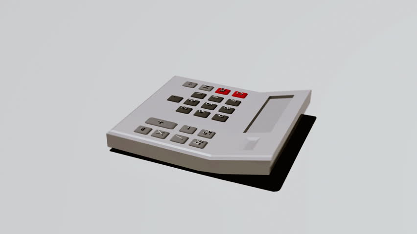 An older style accounting  calculator 