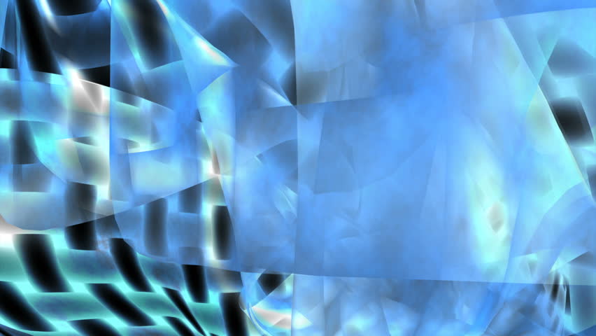 Abstract motion background: blue veil. Alpha matte included. 