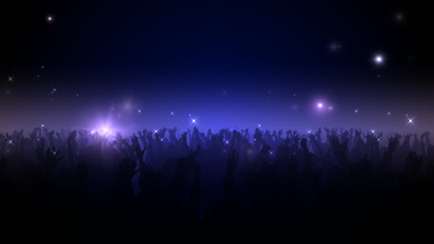 Live Concert. Crowd of cheering.