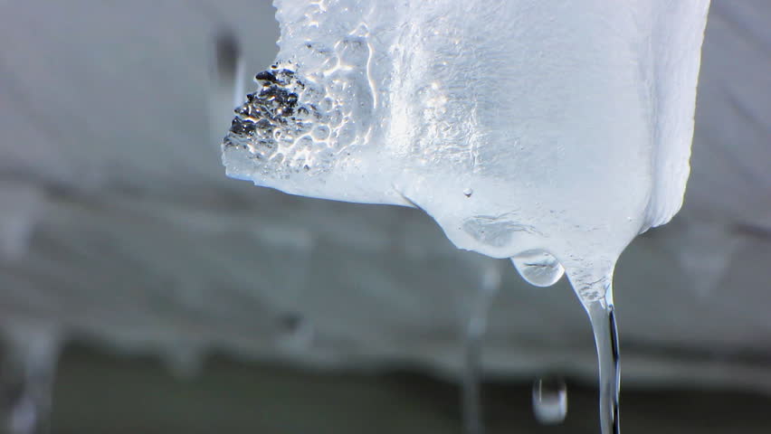 Melting Icicles.