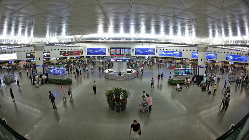 Shenzhen, China - August 20: Shenzhen airport handled 24,486,406 passengers in 2009, according to Civil Aviation Administration of China, making itself the fifth busiest in China, August 20, 2009