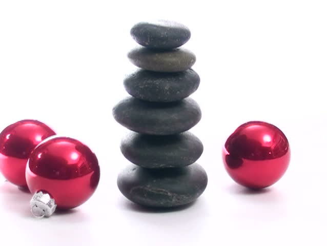 Zen rocks rotate against white background V2- NTSC