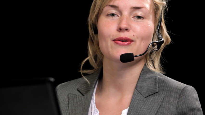 Girl in call center