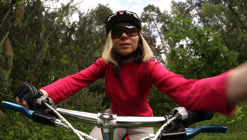 Female bike rider