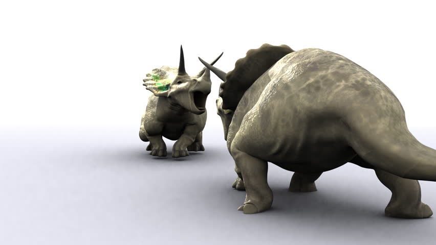 tryceratops dinosaur 3d animation