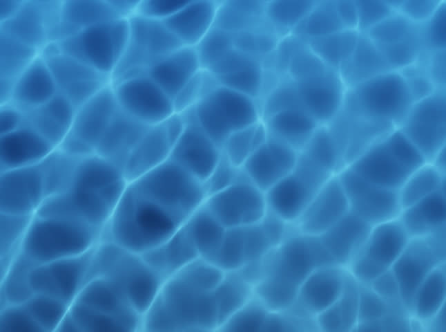 Water Surface with caustics. 3D Animation background. 