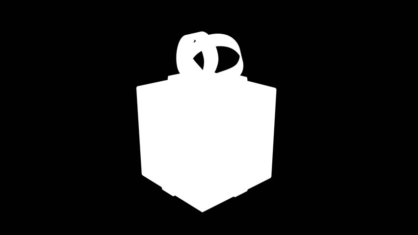 Gift zoom Background.  Witch alpha matte 