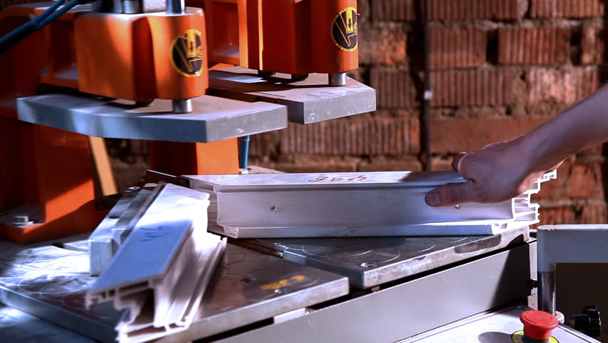 Welding corner of window frame