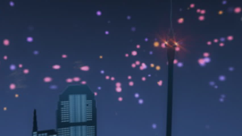 New Year 2011. 3d animation. Seamless loop since 10-th second