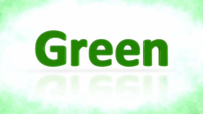 Green planet signature turning around. 
