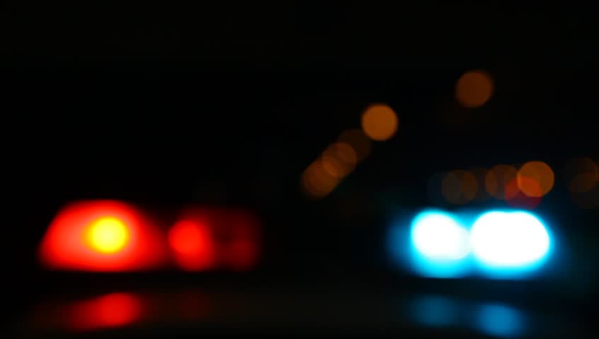 Police emergency lights