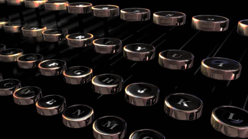 Looping Animation of a Retro Typewriter