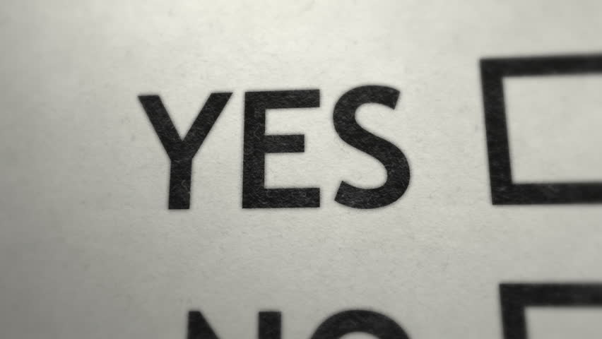 ANSWER YES concept