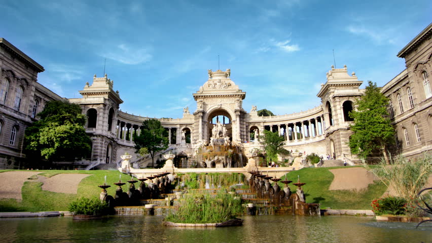 timelapse of palais longchamp, marseille