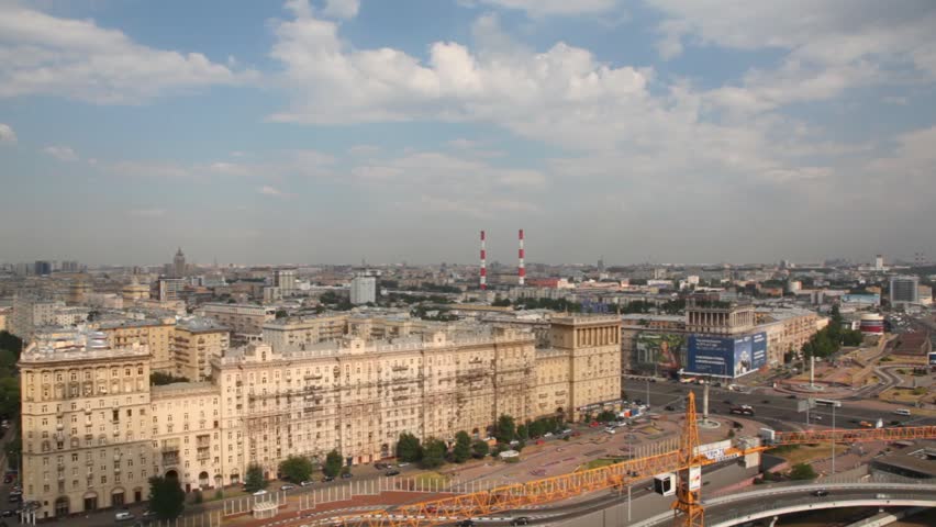 MOSCOW - JULY 5: Moscow International Business Center,  July 5, 2010, Moscow, Russia. MIBC is expected to become the first zone in Russia to combine business activity, living space and entertainment into one single development. 