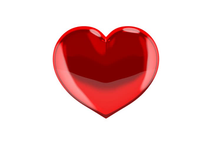 Heartbeat symbol.Isolated on white, looped. Alpha included.