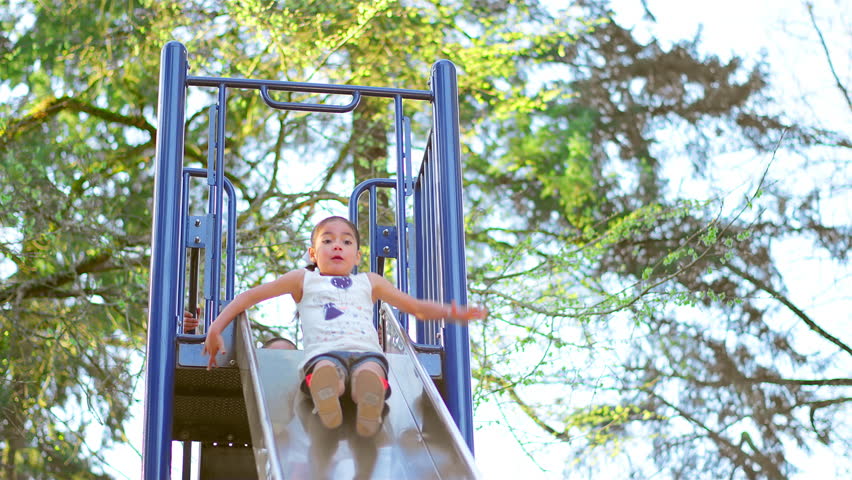 girls on slides