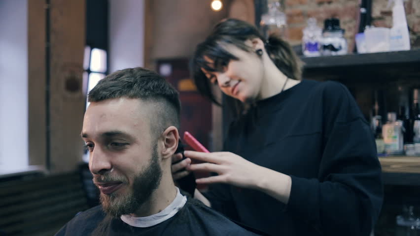 Men S Hairstyling And Haircutting In A Barber Shop Or Hair Salon