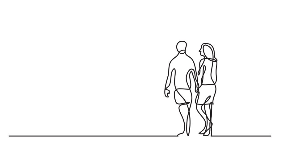 Animation of One Line Drawing Stock Footage Video (100% Royalty-free