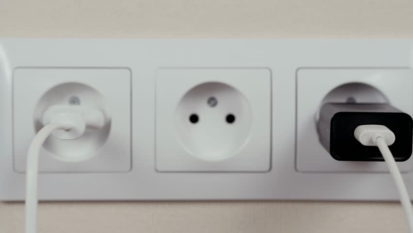 Electricity Socket. Put Plug. Incompatible Electric Sockets joke Russian American.