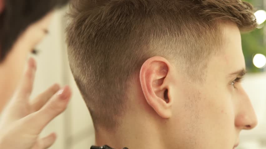Hair Stylist Working In Hairdressing Stock Footage Video 100