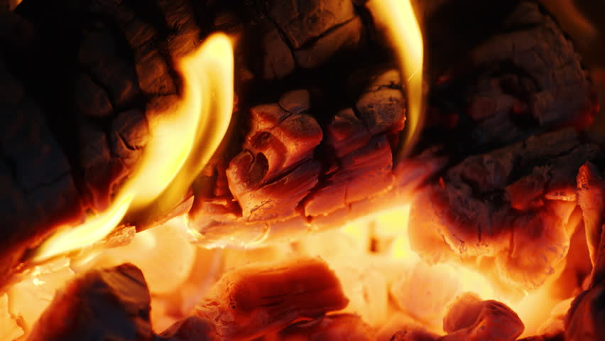 Hd00 17closeup Slow Motion Shot Of Fire Sparks Moving On Dark At