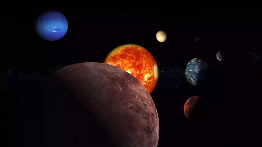 The Realistic Solar System With Stock Footage Video 100 Royalty Free 1013465399 Shutterstock