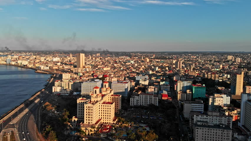 Cityscape with buildings and towers in Havana, Cuba image - Free stock ...