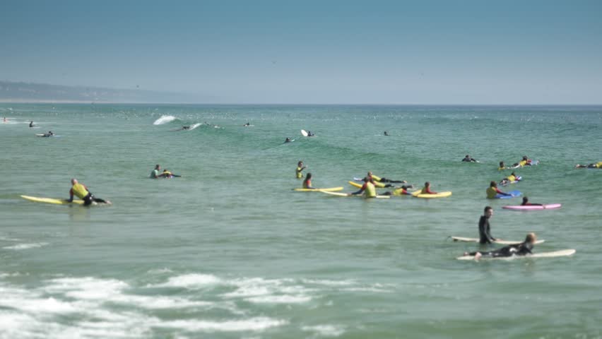 Surf Lesson For Beginners Stock Footage Video 100 Royalty Free 1015654249 Shutterstock