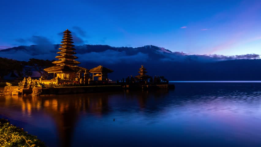 Peaceful lake landscape with temple image - Free stock photo - Public ...