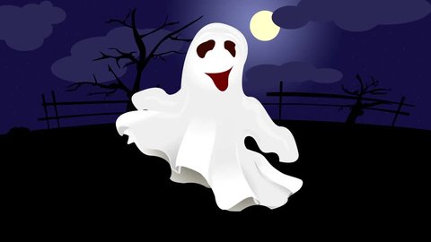 Dancing Ghost On Halloween On Background Stock Footage Video (100%  Royalty-free) 1018379809 | Shutterstock
