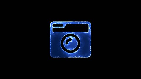 Symbol Camera Retro Blue Electric Stock Footage Video 100 Royalty Free Shutterstock