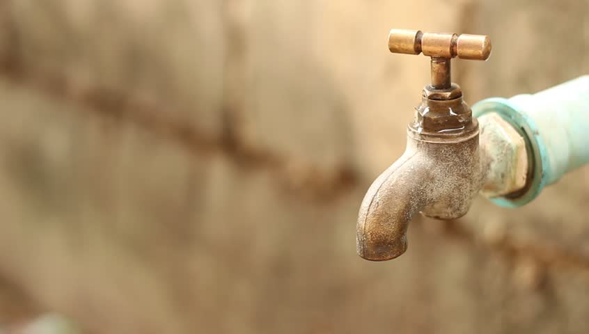Faucet Or Exterior Tap Water Stock Footage Video 100 Royalty