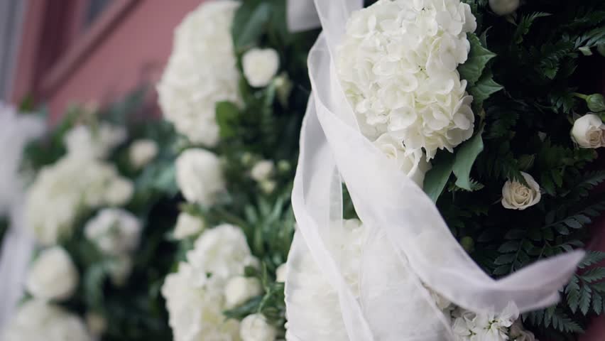 Wedding Wreath Of Flowers With Stock Footage Video 100