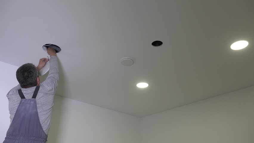 4k00 24handyman Connect And Install Led Light Panel Into Ceiling