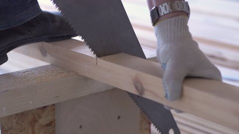 Woodworker Polish Corners Of Long Stock Footage Video 100