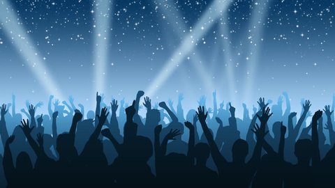 Cheering Crowd Background Stock Footage Video (100% Royalty-free) 112219 |  Shutterstock