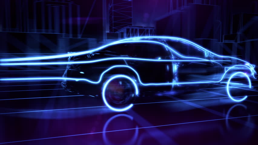 Abstract 3D Car Animation 