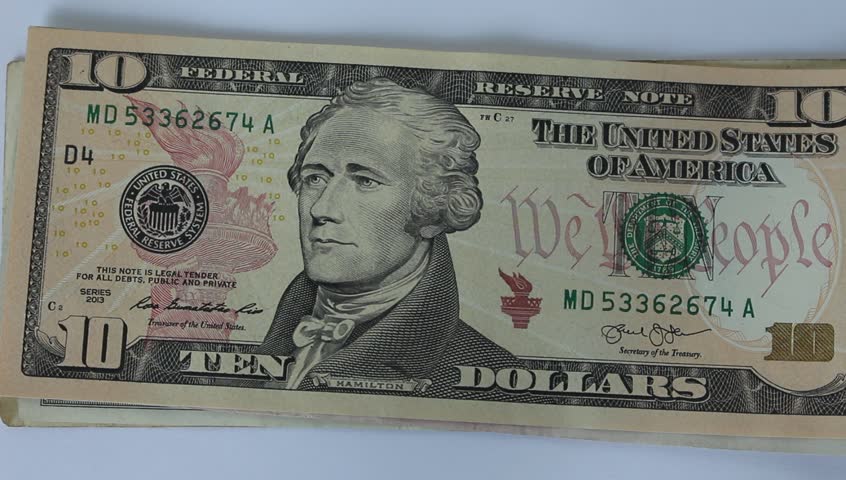 10 Dollar Bill Stock Footage Video | Shutterstock