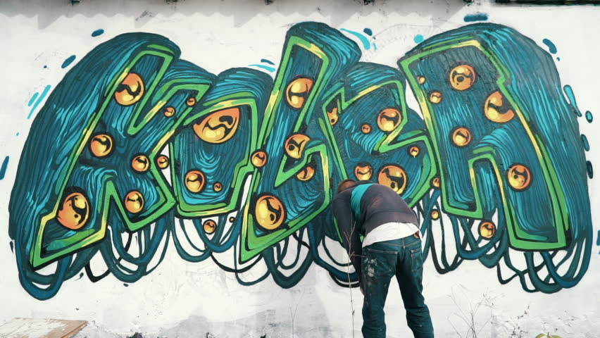 Graffiti Art Stock Footage Video | Shutterstock