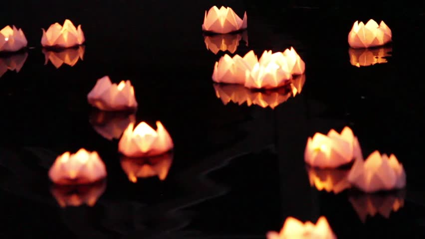 burning paper stock footage video shutterstock paper lotus flower floating lantern