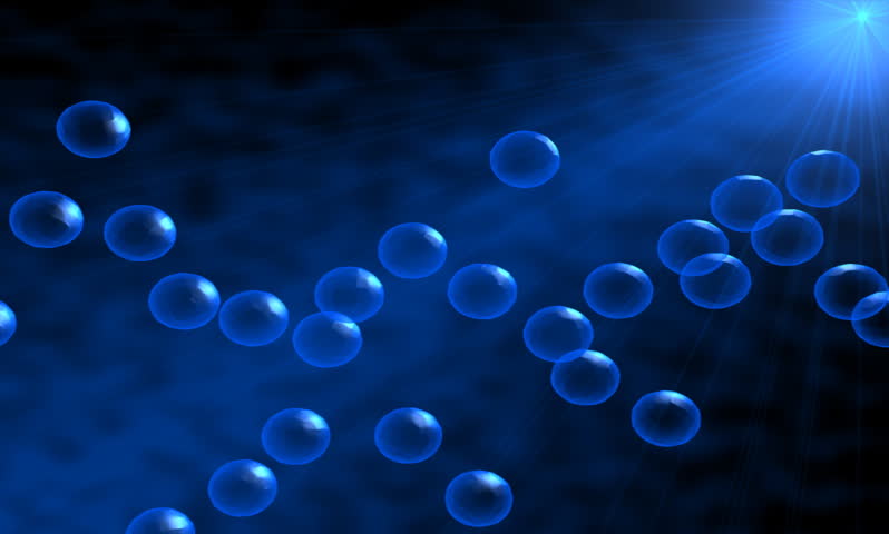 Stock video of blue bubbles moving in light rays | 125059 | Shutterstock