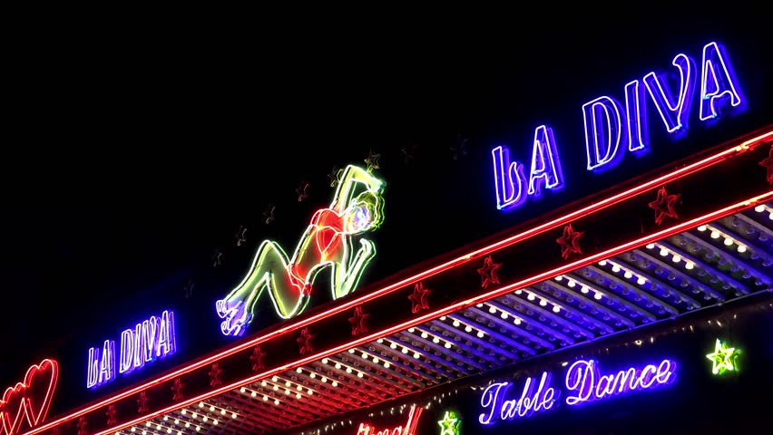 Nightclub In Paris Night France Shot In 4k