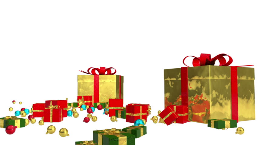 sale red gifts 3d animation with alpha channel stock sale red gifts 3d animation with alpha channel stock