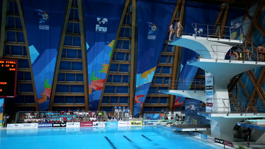 Kazan Russia 28 July 2015 16th Fina World Championships Mens 10m Platform Synchronised Jump