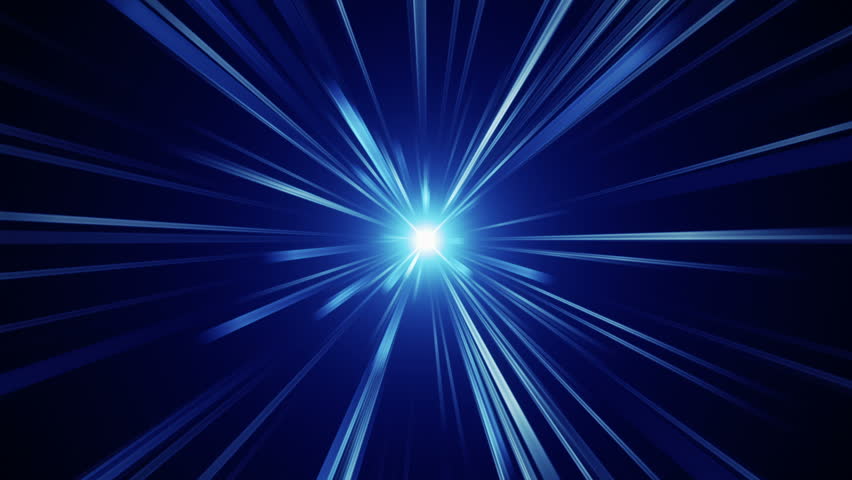 Blue Light Streaks. Abstract Motion Background. Loop Ready Animation ...