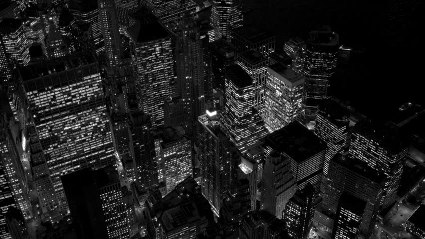 City Skyline At Night Black Stock Footage Video 100 Royalty Free 13925819 Shutterstock