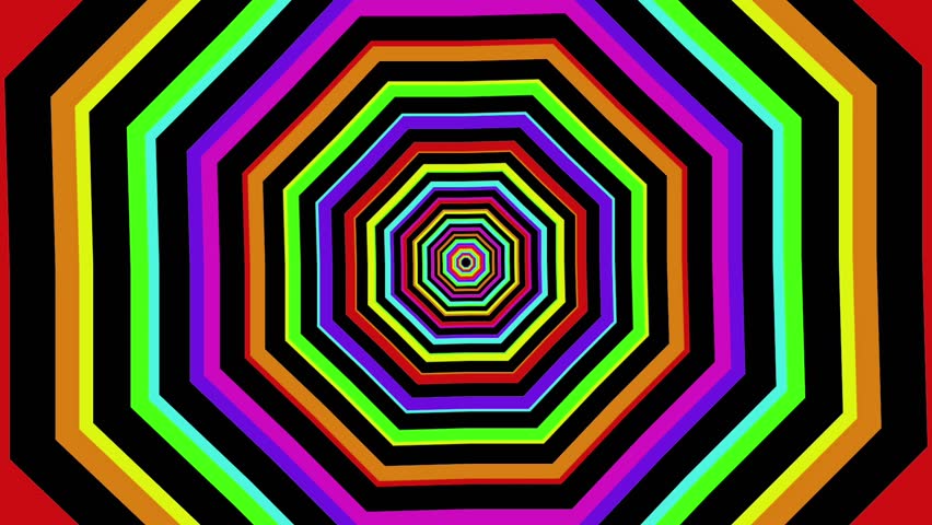 Kaleidoscope Rainbow Paradox 4 A Pretty Background That Loops. Stock ...