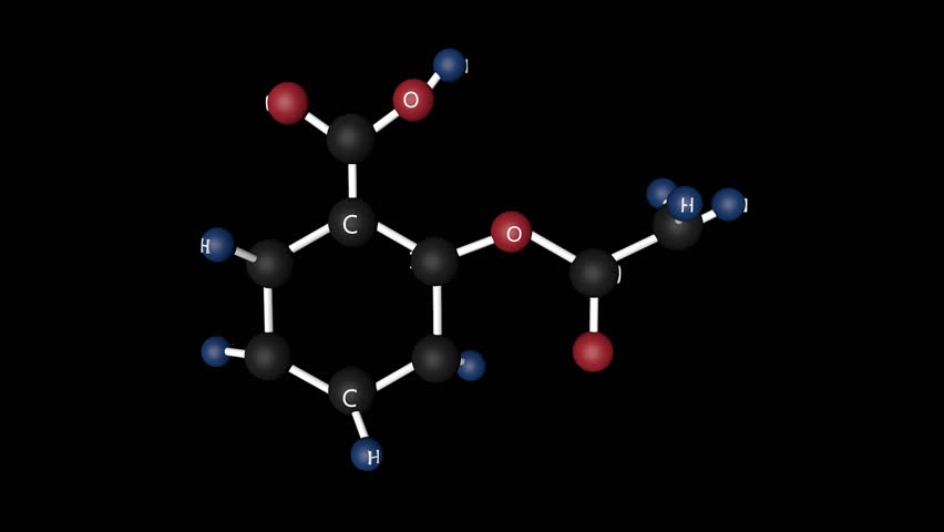 Acetylsalicylic Acid Molecular Structure. Molecular Structure Of ...